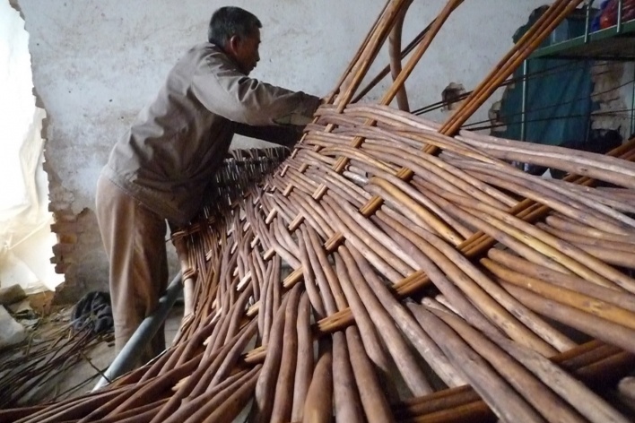 Wicker factory. Spanish Pavilion for Shanghai World Expo 2010<br />Photo Shen Zhonghai / KDE  [Miralles-Tagliabue EMBT]