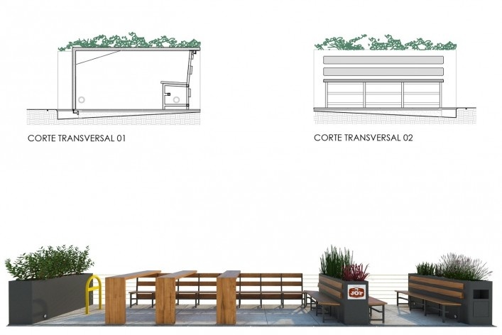 Parklet Maria Antônia, São Paulo, 2014, arquiteto Homã Alvico<br />Imagem divulgação 