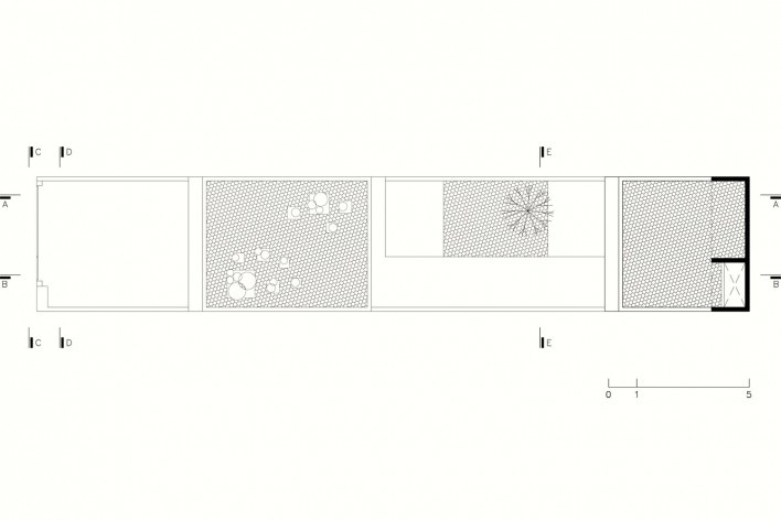 Casa Vila Matilde, planta cobertura. Terra e Tuma Arquitetos