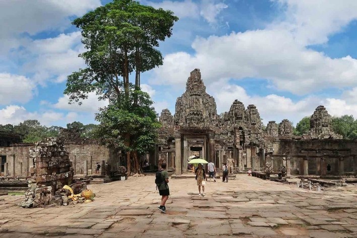 Angkor Thom, Templo de Bayon, Camboja<br />Foto Victor Hugo Mori 