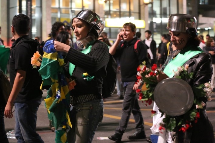 Manifestação popular em São Paulo<br />Foto Ed Reis 