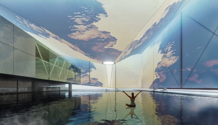 Pavilhão do Brasil Expo Dubai 2020, maquete eletrônica do espaço expositivo com video mapping, Dubai/Emirados Árabes Unidos, 2018. Arquitetos José Paulo Gouvêa, Marta Moreira, Martin Benavidez e Milton Braga<br />Imagem divulgação  [Acervo BEN-AVID/MMBB Arquitetos/JPG.ARQ]