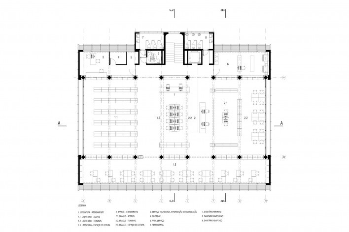 Planta 2° Pavimento<br />Imagem dos autores 