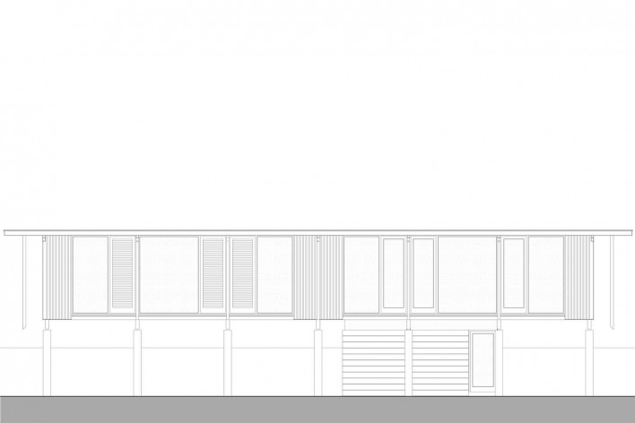 Vila Taguaí, elevação das casas 3 e 8, Carapicuiba SP, 2007-2010. Arquitetos Cristina Xavier (autora), Henrique Fina, Lucia Hashizume e João Xavier (colaboradores)