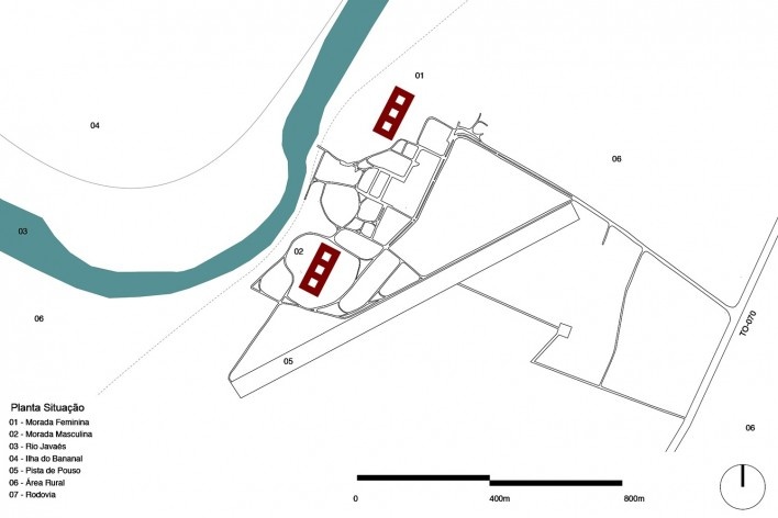 Moradas infantis, implantação metropolitana, Formoso do Araguaia TO, 2015. Escritórios Rosenbaum e Aleph Zero<br />Imagem divulgação 