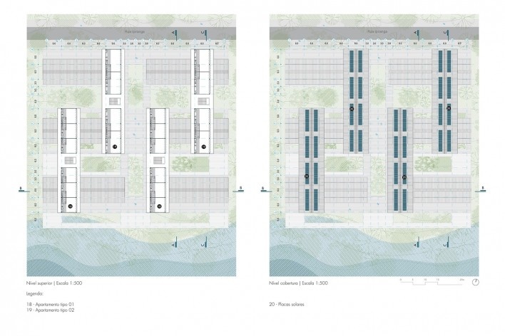 Habitação social na Amazônia, plantas, Manaus AM, 2020. Arquiteta Danielle Khoury Gregorio<br />Imagem divulgação  [Acervo Danielle Khoury Gregorio]