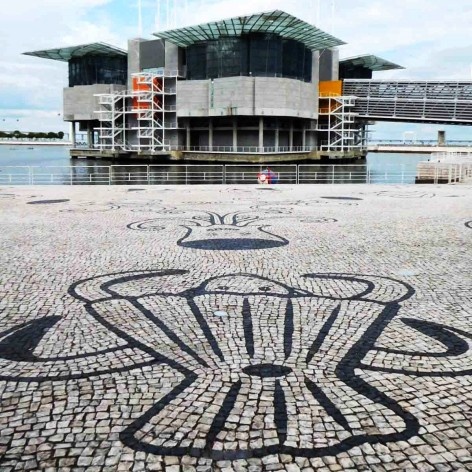 Oceanário e detalhe do piso, Lisboa, arquiteto Peter Chermayeff<br />Foto Anita Di Marco 