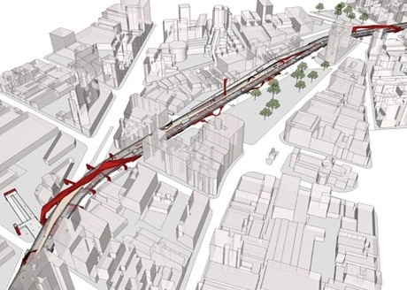 Perspectiva Aérea do Complexo<br />Imagem do autor do projeto 