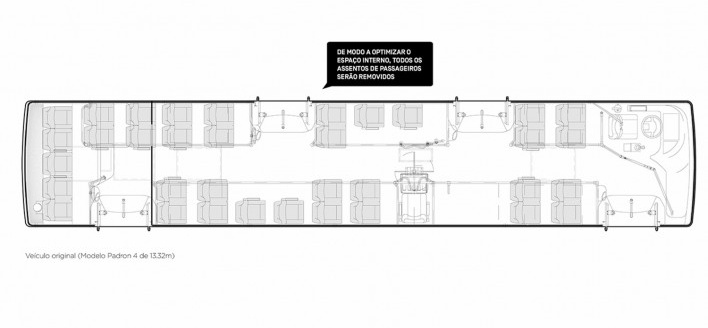 Ônibus de Saúde Imediata – O-SI. Arquitetos Andre Enrico Cassettari Zanolla, Antonio Roberto Zanolla, Rennan Carlos, Amanda Cunha (autores) / Democratic Architects<br />Imagem divulgação/ disclosure image  [Democratic Architects]