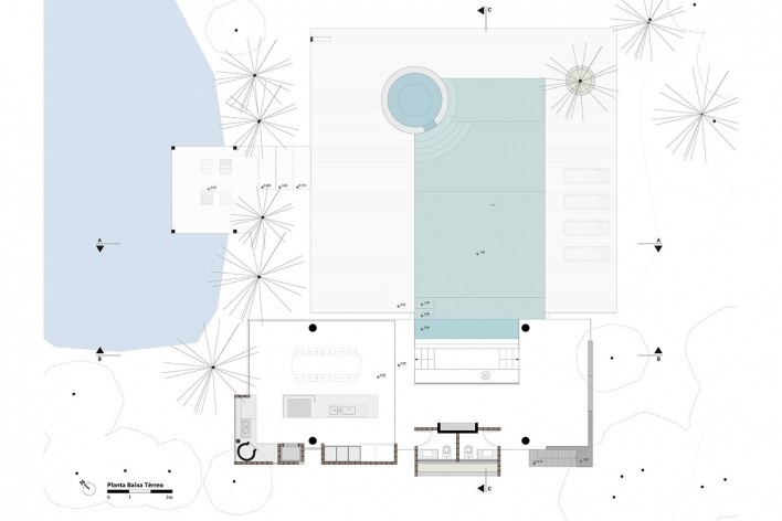 Kiosk EL165, floor plan, Gravataí RS Brasil, 2016. Architects Diego Brasil and Anderson Calvi / Br3 Arquitetos<br />Imagem divulgação / disclosure image  [Br3 Arquitetos]