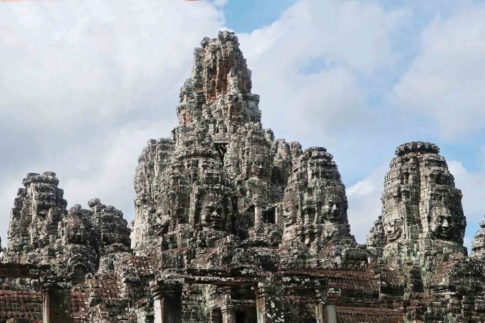 Angkor Thom, Templo de Bayon, Camboja<br />Foto Victor Hugo Mori 