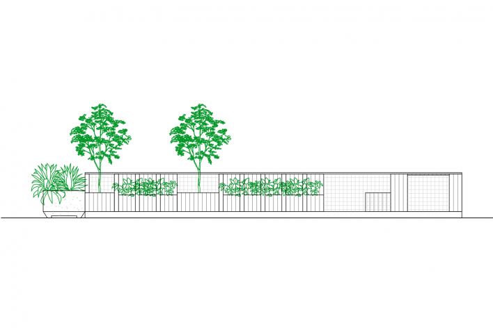 Parklet Padre João Manuel, vista da rua. Zoom, Contain It, H2C e Superlimão