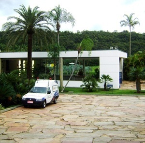 Edifício da recepção<br />Foto Denise Teixeira 