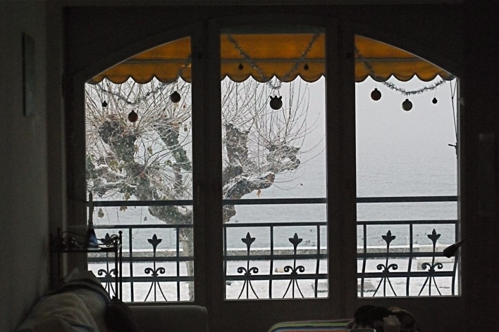Janela de onde foram tiradas as fotos, Vevey, Suíça<br />Foto Roberto Abramovich 