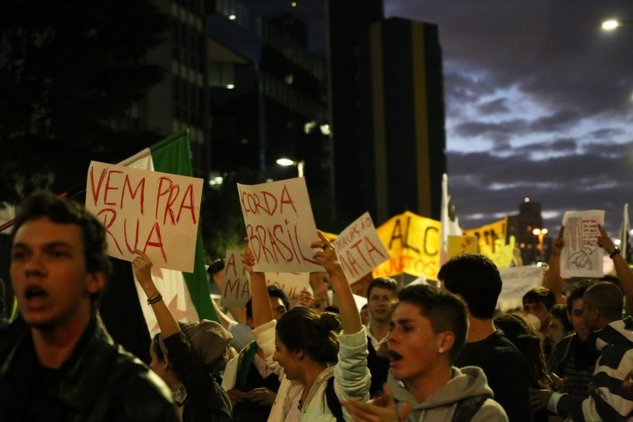 Manifestação popular em São Paulo<br />Foto Ed Reis 
