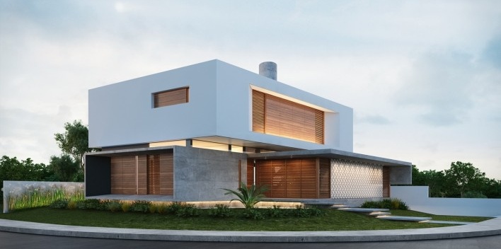 IF House, electronic model, Natal RN Brasil, 2018. Architects Márcio Lucena and Kleimer Martins / Martins Lucena Arquitetos<br />Imagem Felipe Cavalcante/ Light Cube 3D  [Acervo/ Collection Martins Lucena Arquitetos]