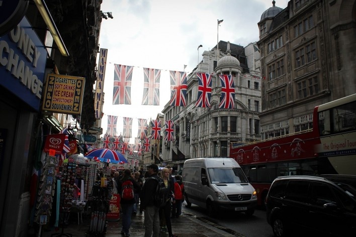 Próximo a Leicester Square, Londres<br />Foto Vanessa Goulart Dorneles 