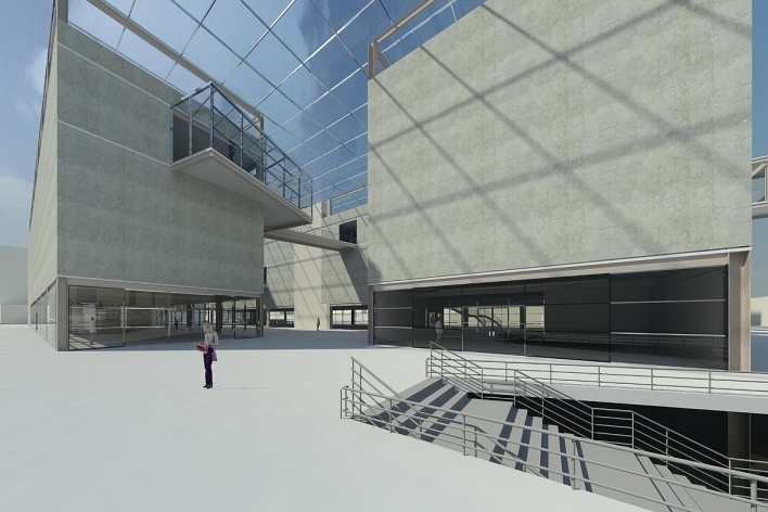 Perspectiva. Centro de Arte Digital. TFG Tássia De Los Reyes Clemente.<br />divulgação 