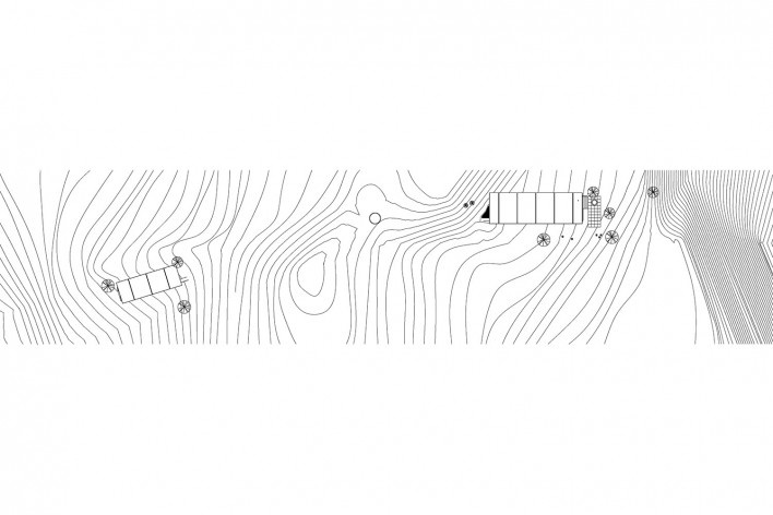 Palicourea House, site plan, São Jorge GO Brasil, 2021. Architects Daniel Mangabeira, Henrique Coutinho and Matheus Seco / Bloco Arquitetos<br />Imagem divulgação / disclosure image  [Bloco Arquitetos]