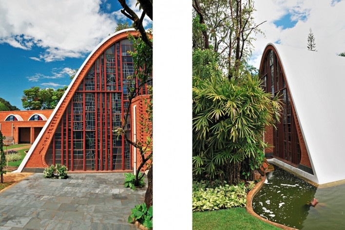 Residência dos Padres Claretianos, Batatais SP Brasil, 1984. Arquitetos Affonso Risi e José Mario Nogueira<br />Foto Wagner Abrahão Jr, 2011 