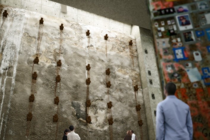 Davis Brody Bond Architects and Planners, The 9/11 Memorial Museum, New York. Rendering of the "Foundation Hall"<br />Squared Design Lab 