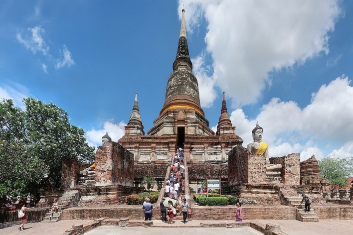Templo de Wat Yai Chai Mongkhon, Birmânia<br />Foto Victor Hugo Mori 