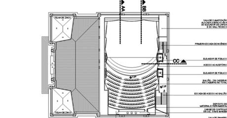 Planta nível +17,68<br />Imagem dos autores do projeto 