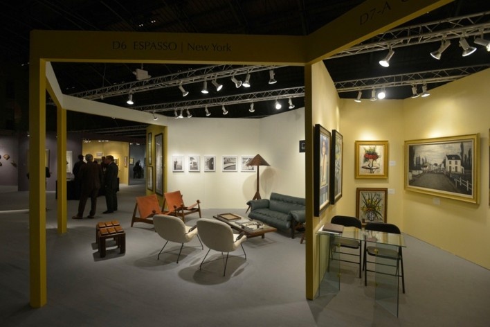 Rafael Viñoly Architects, Armory Art Fair Exhibit design, New York, 2014<br />Publicity photo  [Rafael Viñoly Architects]