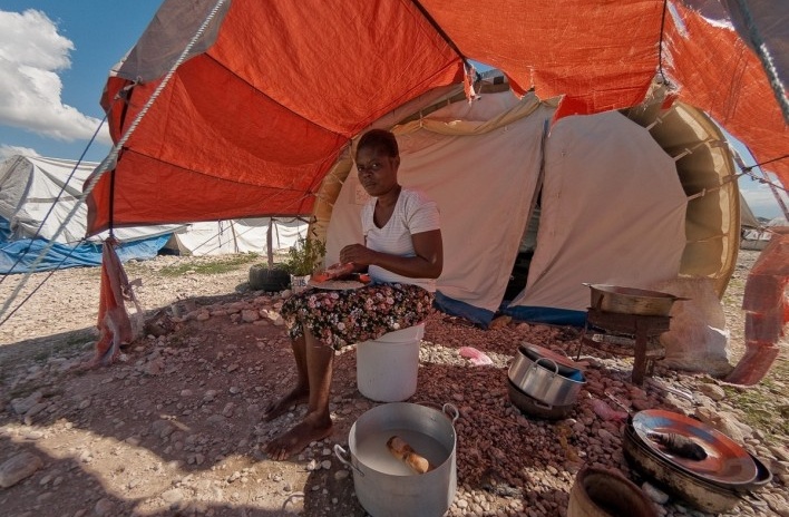 Assentamento de Canaan, subúrbio de Croix-des-Bouquets e Thomazeau, Haiti, 2011<br />Foto Alyson Montrezol 