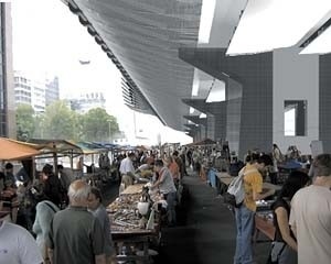 Praça XV, Feira de Antiguidades<br />Imagem dos autores do projeto 