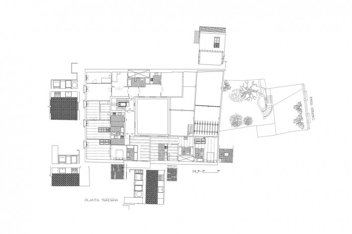 Planta tercera<br />Deseño Estudio Miralles-Tagliabue 