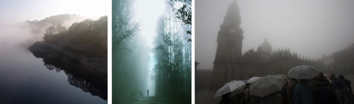 Portomarn / Peregrino nas proximidades do Amenal, 2006/ Grupo de Turistas na praza da Quintana,2006<br />Foto 1,2.Fernando Bellas/Foto 3. Tino Viz 