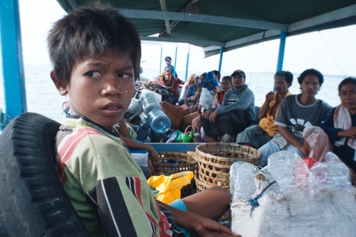 Transporte aquático, Lombok, Indonésia<br />Foto Fabricio Fernandes 