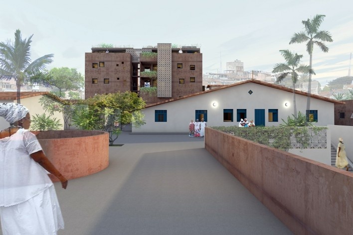 Casa de Òsùmàrè, Barracão, Salvador, 2017. Escritório Brasil Arquitetura<br />Imagem divulgação 