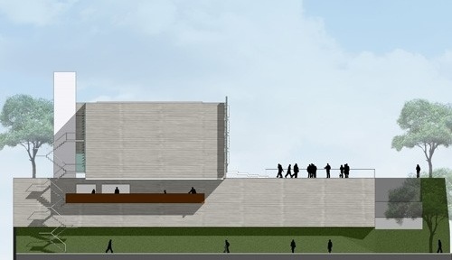 Elevação frontal <br />Desenho do escritório 