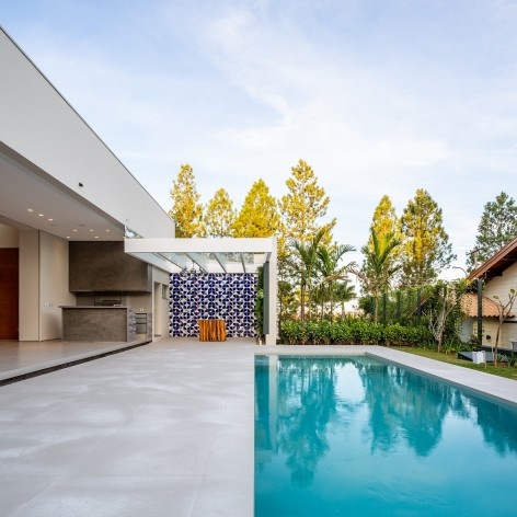 Residência FJR, Marília SP Brasil, 2018. Arquitetos Alfredo Ramos e Silvia Siscar/ Trí Arquitetura<br />Foto Pedro Kok 