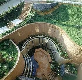 Jardins externos<br />Imagem dos autores do projeto 