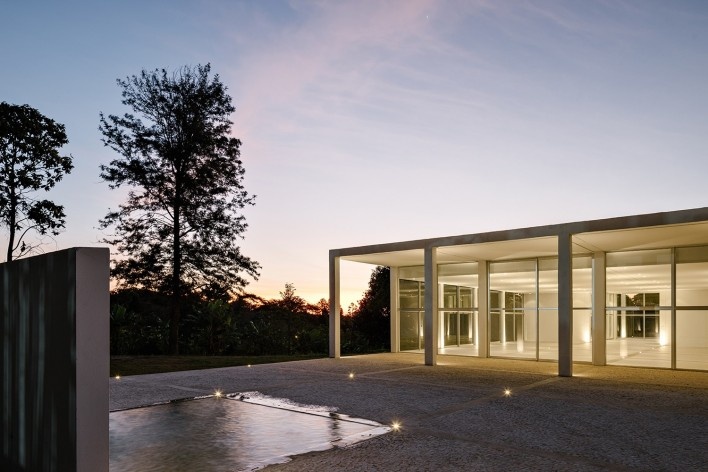 Pavilhão da Agrofloresta, Porto Feliz SP, 2023. Arquiteto Felipe SS Rodrigues (autor)<br />Foto Fran Parente 
