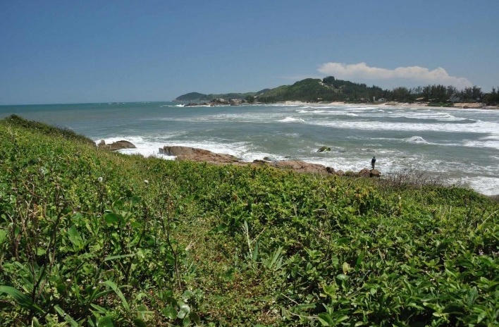 Praia da Barrinha, Garopaba SC<br />Foto José Tabacow 
