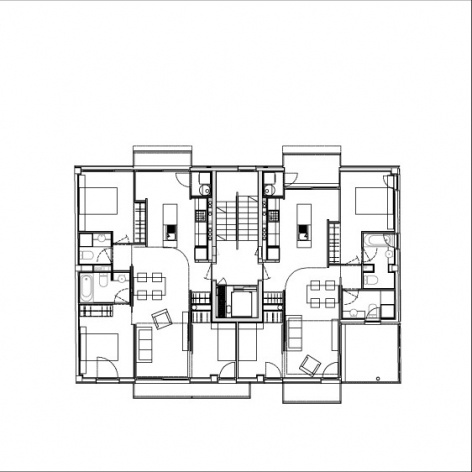 Planta 3ª pavimento<br />Desenho escritório 