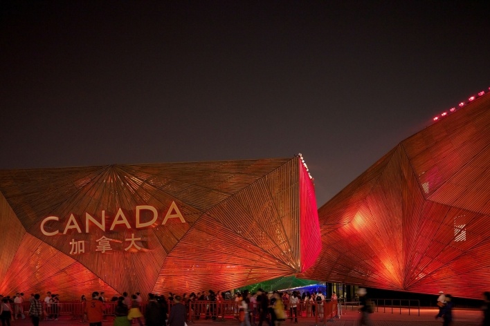 Canadian pavillion in Expo Shanghai 2010. Saia Barbarese Topouzanov architectes<br />Photo Patrick Alleyn  [V2com]