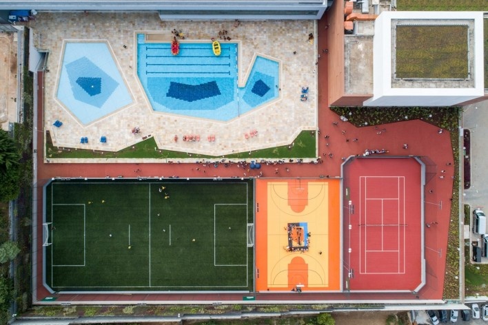 Sesc Guarulhos, Guarulhos, 2019. Arquitetos Lilian Dal Pian e Renato Dal Pian / Dal Pian Arquitetos<br />Foto Pedro Mascaro / Sesc SP 