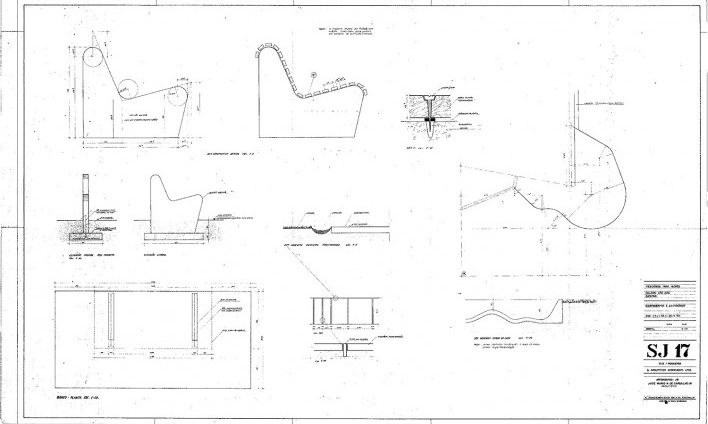 Residência dos Padres Claretianos, desenhos do projeto executivo, Batatais SP Brasil, 1984. Arquitetos Affonso Risi e José Mario Nogueira<br />Imagem divulgação  [Acervo FAU USP]