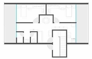 Planta tipologia estudantes 2 pessoas<br />Imagem dos autores do projeto 
