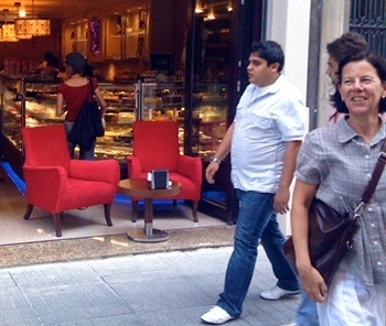 Cristina Wolff na Istiklal Cadesi