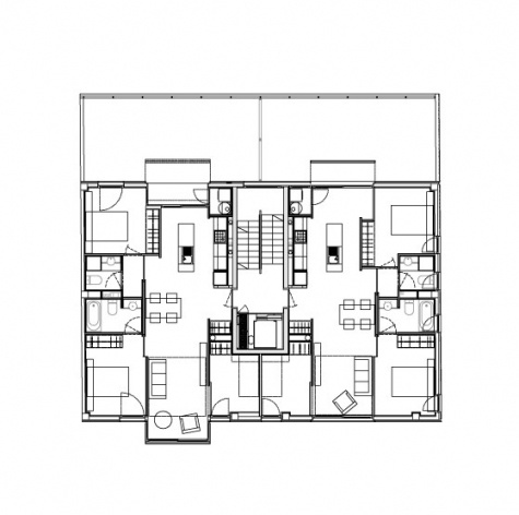 Planta 1º pavimento<br />Desenho escritório 