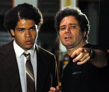 Carandiru Outras Histórias. Roberto Gervitz e o ator Robson Nunes<br />Foto Christiana Carvalho 