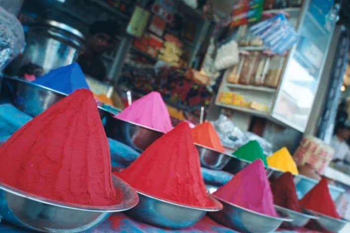 Cores à venda, Mysore, Índia<br />Foto Fabricio Fernandes 