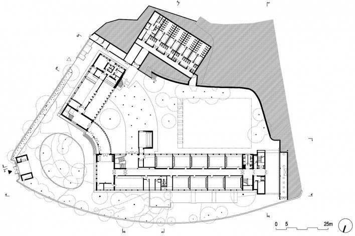 Escola Marquesa de Alorna, planta piso 1, Lisboa, 2008-2012<br />Imagem divulgação 