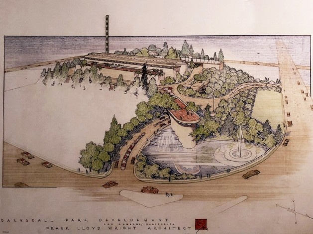 Barnsdall Park, em Los Angeles, Frank Lloyd Wright, mostra “The Human Insect: Antenna Architectures 1887-2017”<br />Foto Ana Tagliari / Wilson Florio, 2018 